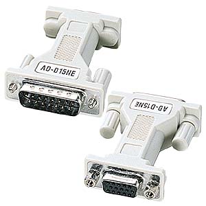 【サンワサプライ】D-sub15pinメスをHD(3WAY)15pinメスに変換するモニタ変換アダプタ