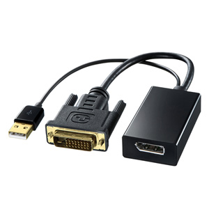 DisplayPort DVI変換アダプタ AD-DPFDV01 サンワサプライ