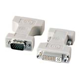 DVI29pinオス(DVI-I)コネクタをミニD-sub(HD)15pinオスに変換するアダプタ。