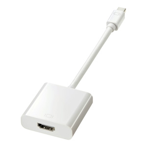 Mini DisplayPort HDMI 4K変換アダプタ AD-MDPPHD01 サンワサプライ