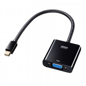 Mini DisplayPort-VGA変換アダプタ（ミニDisplayPortオス-VGAメス）