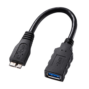 USBホストケーブル(MicroBオス-Aメス) AD-USB27 サンワサプライ