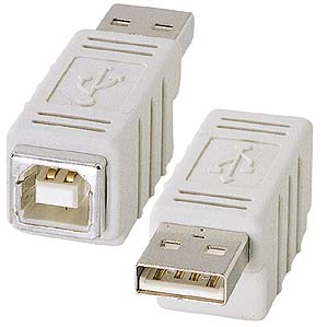 USB Bコネクタメス・USB Aコネクタオス