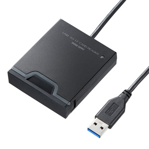 CFカードリーダー(USB3.0対応・カバー付き) サンワサプライ