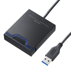 SDカードリーダー(SD・microSD・CF用・USB3.0対応・カバー付き) サンワサプライ
