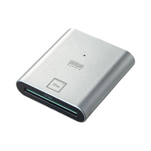 カードリーダー(CFast対応・USB Type-C接続・Windows・Mac・シルバー)