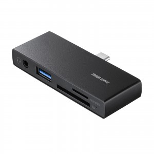 USB-C カードリーダー（ハブ・小型・PD充電・USB-C・USB- A 1