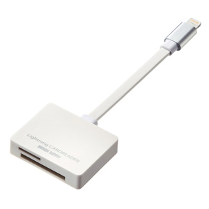 Lightningカードリーダー(iPhone・iPad・MFI認証付き) ADR-IPLSDW サンワサプライ