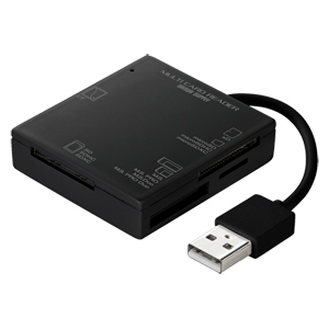 マルチカードリーダー(USB2.0・ブラック) サンワサプライ