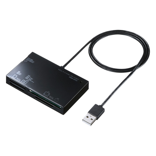 USB2.0 カードリーダー(ブラック)