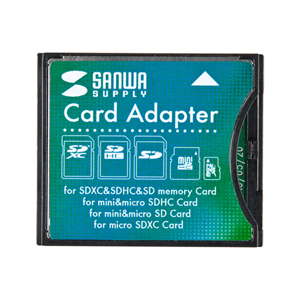 SDXCカード用CF変換アダプタ サンワサプライ