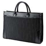 ストライプPCバッグ(13.3型ワイド・シングル・ブラック) BAG-C36BK サンワサプライ