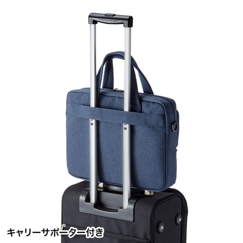 パソコンバッグ カジュアル 13 3インチ ネイビー ショルダーベルト キャリーサポーター 軽量 Bag Ca11nv 激安通販のイーサプライ