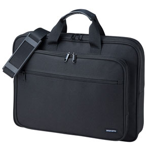 パソコンバッグ（17.3型ワイド対応・ショルダーベルト・軽量・ブラック） BAG-U59BK サンワサプライ