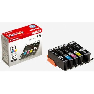 【キヤノン純正インク】インクタンク BCI-351+350/5MP（5色セット）
