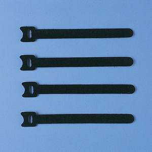 ケーブルタイ（面ファスナー・配線用・ブラック・4本入り） CA-MF2KN サンワサプライ