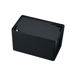 ケーブル&タップ収納ボックス(Sサイズ・ブラック) CB-BOXP1BKN2 サンワサプライ