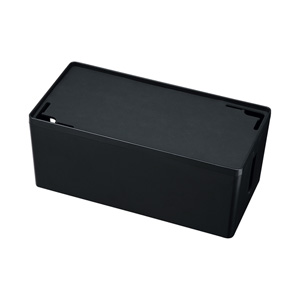 ケーブル&タップ収納ボックス(Mサイズ・ブラック) CB-BOXP2BKN2 サンワサプライ