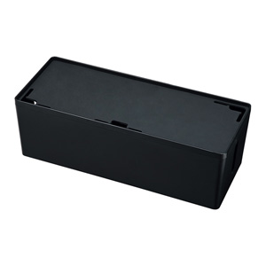 ケーブル&タップ収納ボックス(Lサイズ・ブラック) CB-BOXP3BKN2 サンワサプライ