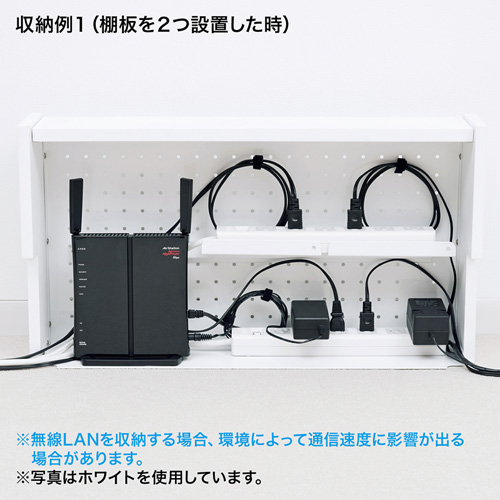ケーブル タップ収納ボックス 無線lan対応 ブラック Cb Boxs6bkn サンワサプライ 激安通販のイーサプライ