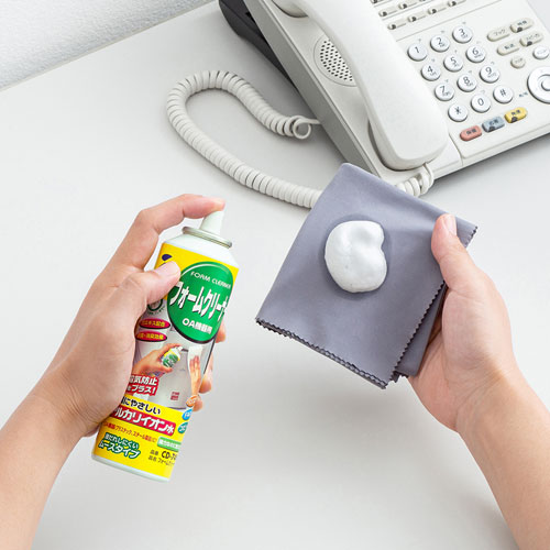 サンワサプライ あらゆるoa機器の汚れ落とし静電気を除去する電界アルカリイオン水主成分のフォームクリーナー Cd 74n 激安通販のイーサプライ