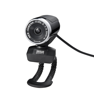 WEBカメラ(Skype(スカイプ)・Zoom(ズーム)・フルHD対応・1080p対応・ブラック) サンワサプライ