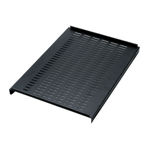19インチマウントサーバーラックCP-SVC18U・24U専用棚板(スリット付・ブラック) サンワサプライ