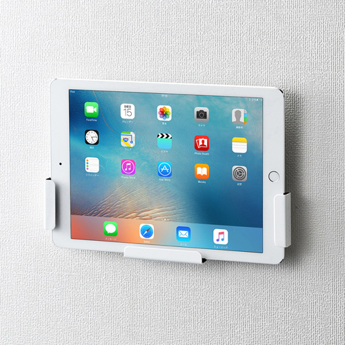 iPad壁掛けブラケット(Air・Air2・9.7インチiPad Pro用) CR-LAIPAD10W サンワサプライ【代引き不可商品】