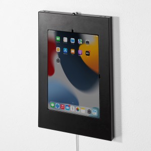 iPad用スチール製ケース（VESA75×75mm対応・ブラック）CR-LAIPAD16BK