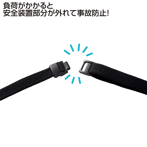 サンワサプライ 70cm伸びるリールがついた便利なストラップ ハードタイプのidケース付き Dg Str1 激安通販のイーサプライ