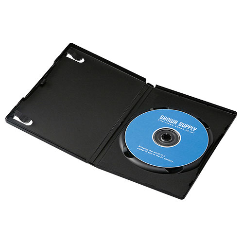 DVDトールケース(1枚収納・10枚パック・ブラック) サンワサプライ