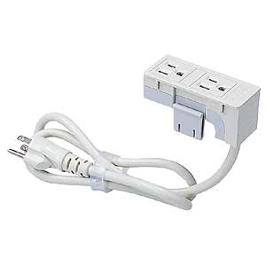【サンワサプライ】eデスク用ノートユーザーに朗報。天板に電源を追加可能天板用タップ(3P・2個口) EA-TAP2【代引き不可商品】