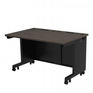 濃い木目×ブラック