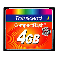 Transcend コンパクトフラッシュカード(4GB・133倍速)