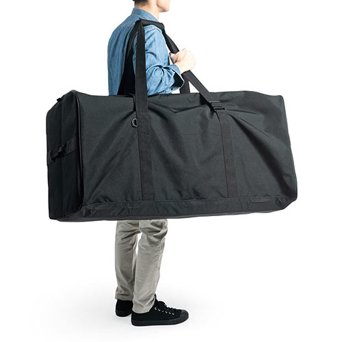 大量の荷物や大きなものを運ぶのに便利な超大型ボストンバッグ
