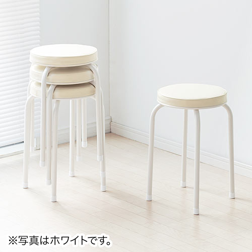 丸椅子 スツール クッション パイプ オフィス 軽量 スタッキング 背もたれなし おしゃれ 高さ48cm Eex Ch61 激安通販のイーサプライ