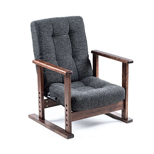 高座椅子 リクライニング レバー式 安楽椅子 クッション 高さ調節 肘掛け テレワーク 軽量 Eex Ch 激安通販のイーサプライ