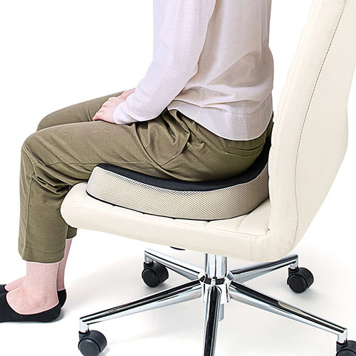 椅子クッション 低反発 姿勢 腰痛 厚い 滑り止め 椅子 座布団 Eex Chc03 激安通販のイーサプライ