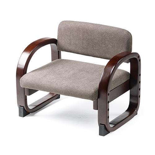 低座椅子（座敷椅子・木製フレーム・リモコンポケット付き） EZ15