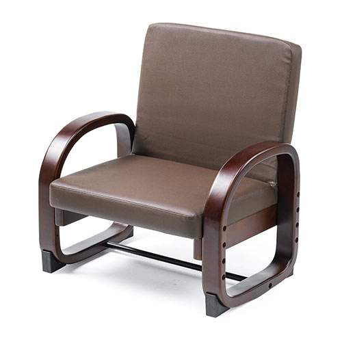 低座椅子（座敷椅子・木製フレーム・リモコンポケット付き） EZ15