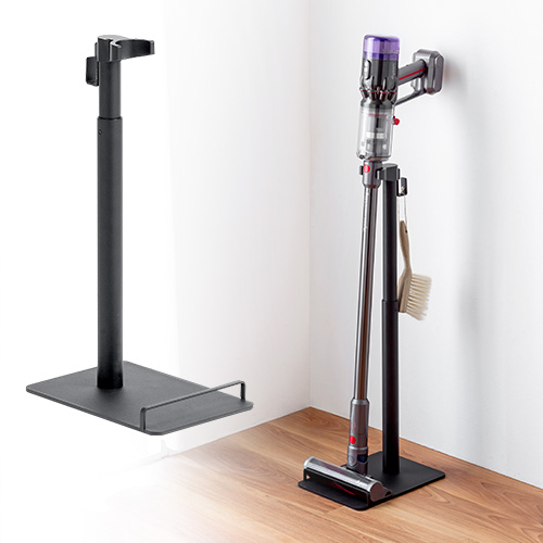 掃除機スタンド｜コードレス・汎用・多機種対応・簡単組立・ブラック