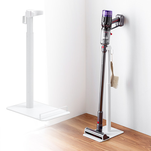 掃除機スタンド｜コードレス・汎用・多機種対応・簡単組立・ホワイト
