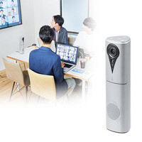 Web会議カメラ(マイク・スピーカー・広角・フルHD・一体型・テレビ・Zoom・Microsoft Teams・Skype・Webex・FaceTime対応)