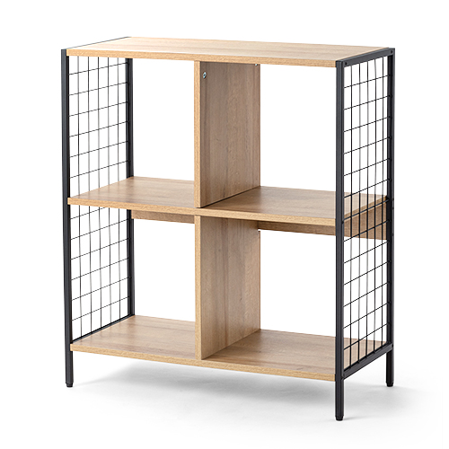 電話台 Fax リビング マルチスタンド チェスト シェルフ 収納 メッシュ アイアン 木目 横幅71 8cm 高さcm Eex Dksh04 2 激安通販のイーサプライ Eex Dksh04 2