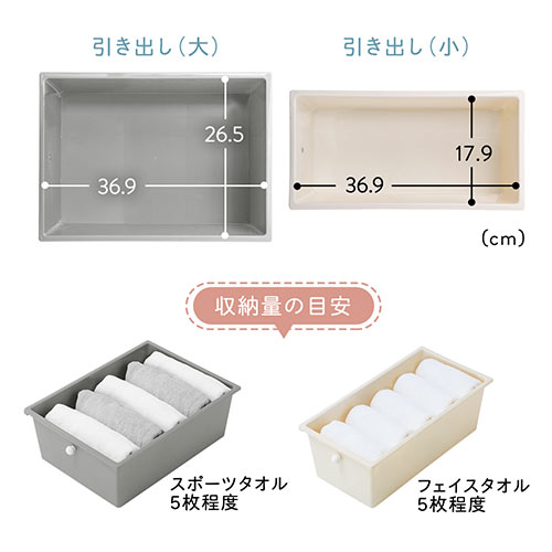引き出し収納ラック ワゴン ラック キッズ おもちゃ収納 モノトーン キャスター 3段 2列 グレー ホワイト 激安通販のイーサプライ Eex Hr10