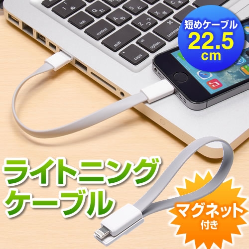 iPhoneやiPadの充電やデータ通信に使えるLightning-USBケーブル