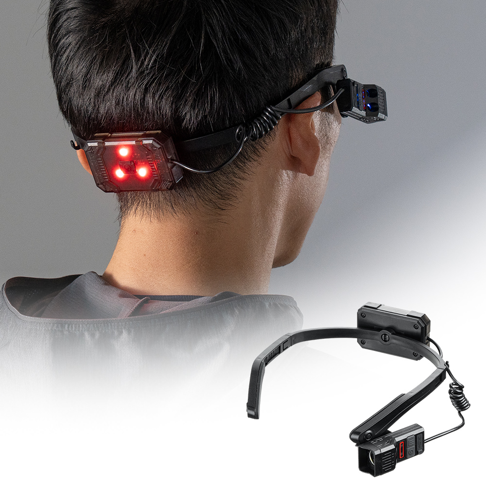 【便利】手かざしで簡単操作！耳・首掛け対応の充電式LEDヘッドライト