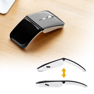 ワイヤレス静音マウス(Bluetooth・充電式・薄型・携帯用・複数台・Mac・Android・スマホ・タブレット・ブラック)