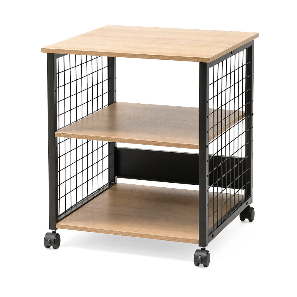 プリンター台（キャスター・おしゃれ・A3・複合機・レーザー・大型・木製・業務用・おすすめ・鳥かごスタンド・鳥かご・食洗器・洗濯機・レンジ）EEX-PTS03STI イーサプライ