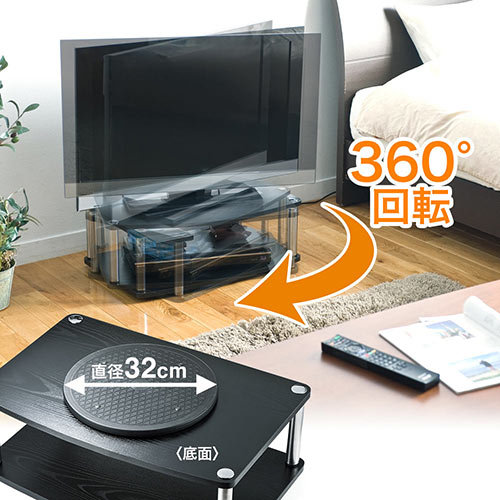 テレビ回転台 幅60cm 二段 木製 大型 24 32 37 40インチ Eex Rot06 激安通販のイーサプライ テレビ回転台 幅60cm 二段 木製 大型 24 32 37 40インチ Eex Rot06 激安通販のイーサプライ